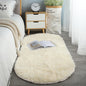 Oval Bedside Silk Wool Bedroom Sofa And Coffee Table Mat