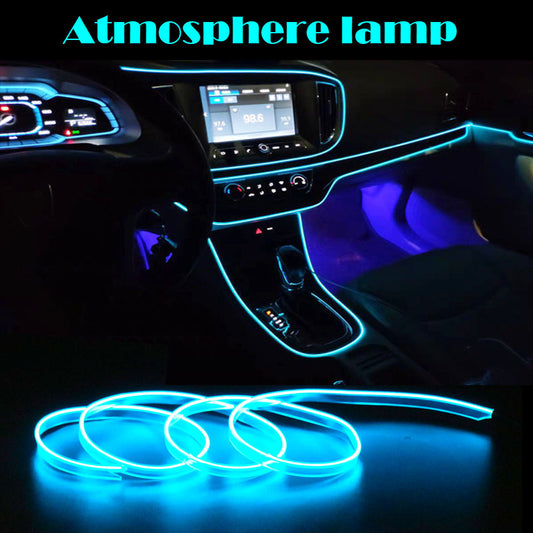 Car LED Strip Lights – Neon Party & Bike Decoration, 12V Waterproof