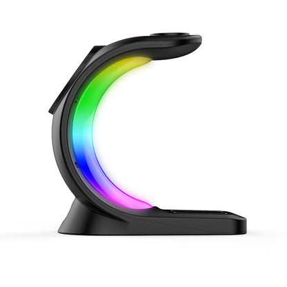 4-in-1 Magnetic Wireless Charger – Fast Charging Dock with Atmosphere Light