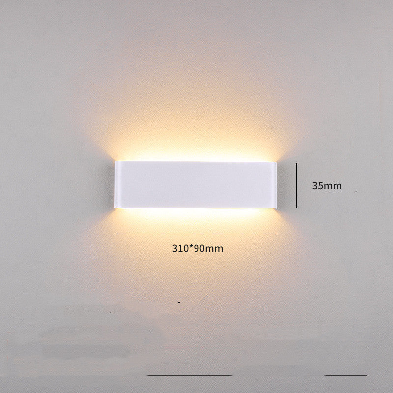 Smart Remote Control Three-tone Light Bedroom Strip Wall Lamp