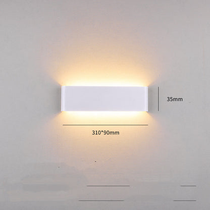 Smart Remote Control Three-tone Light Bedroom Strip Wall Lamp