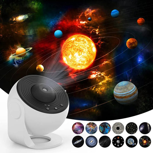 Galaxy Star Projector – 360° Rotating Night Light for Kids & Decor