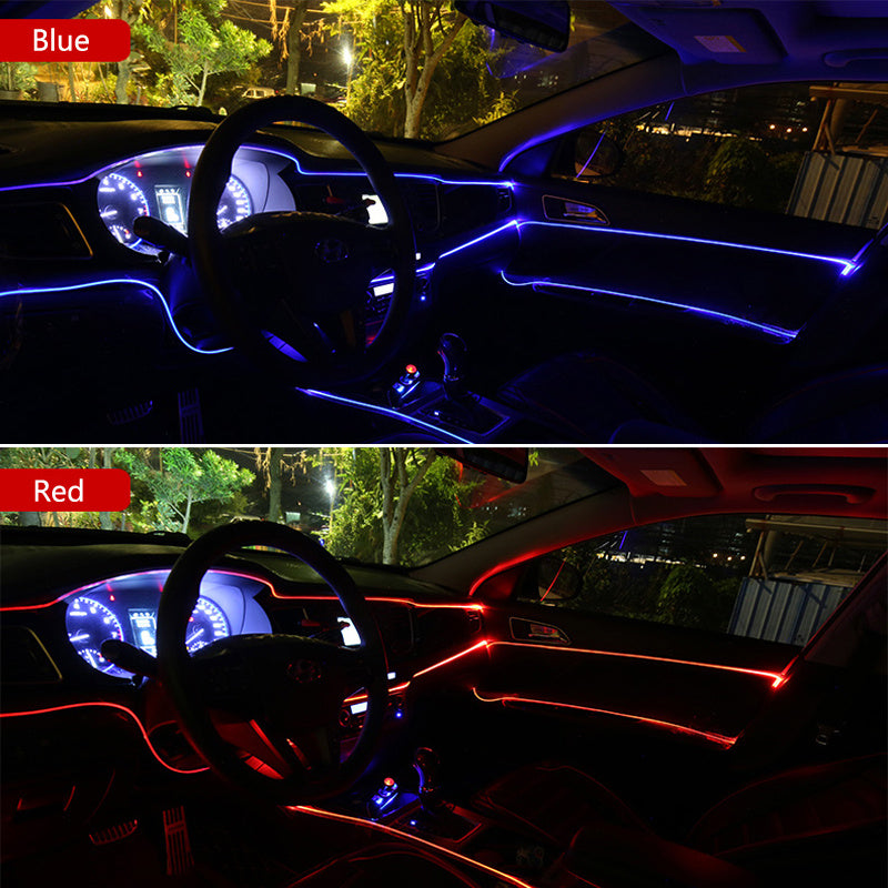 Car LED Strip Lights – Neon Party & Bike Decoration, 12V Waterproof