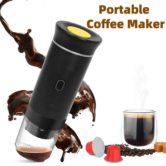 3-in-1 Portable Espresso Coffee Maker – Electric Grinder & Capsule Machine