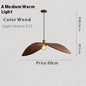 Japanese Zen Creative Living Room Walnut Chandelier