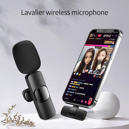 Wireless Lavalier Mic – Portable, Long Battery, for iPhone & Android