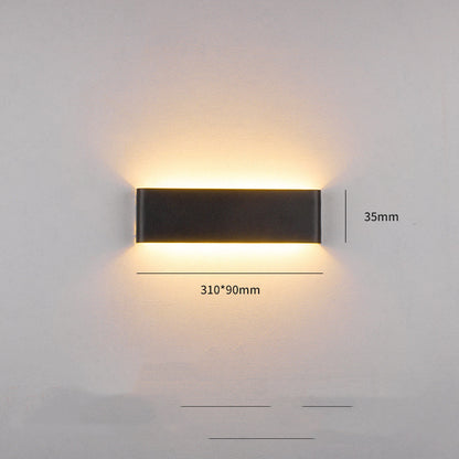 Smart Remote Control Three-tone Light Bedroom Strip Wall Lamp