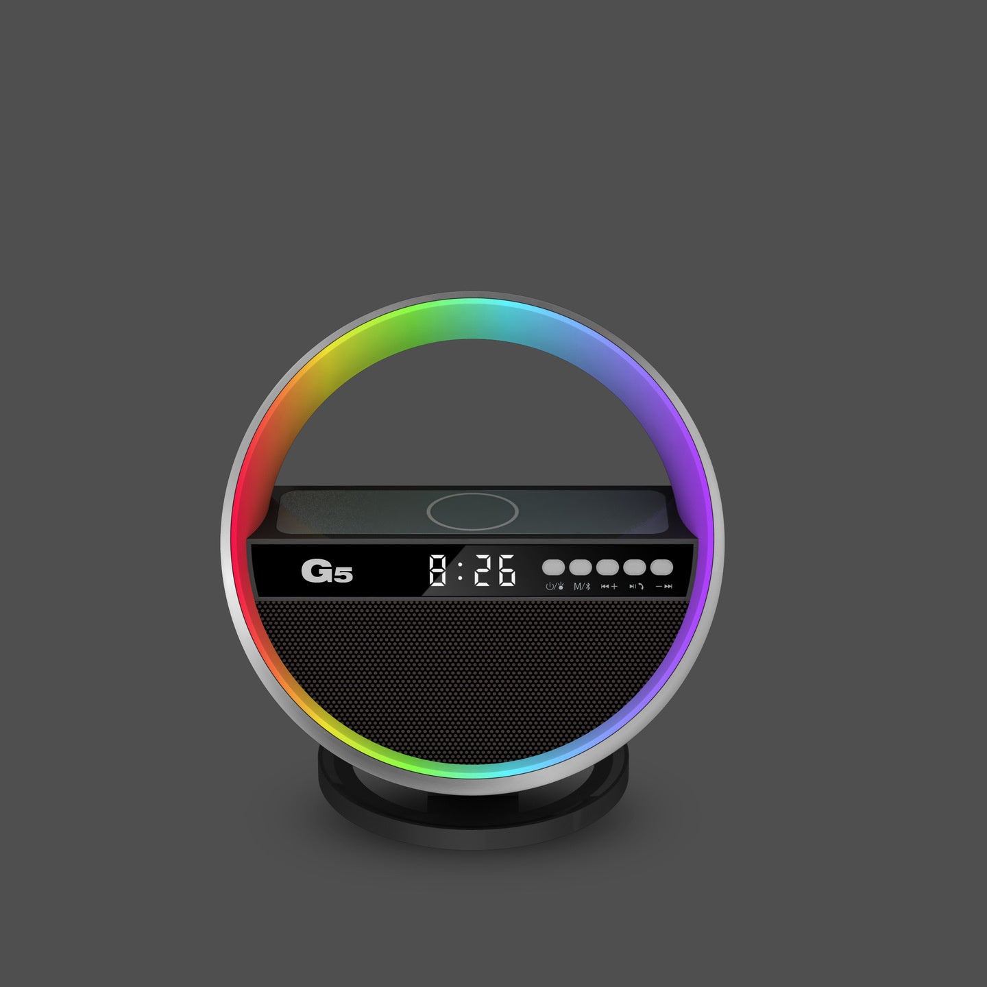 RGB Night Light – Wireless Charger & Bluetooth Speaker